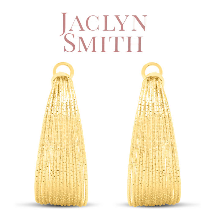 Jaclyn Smith Luminescent Hoop Earrings In Gold