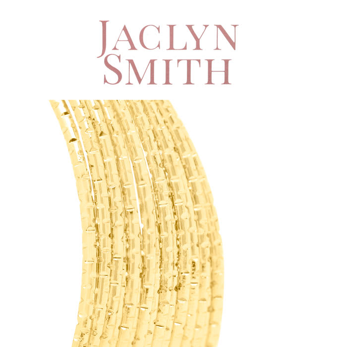 Jaclyn Smith Luminescent Hoop Earrings In Gold