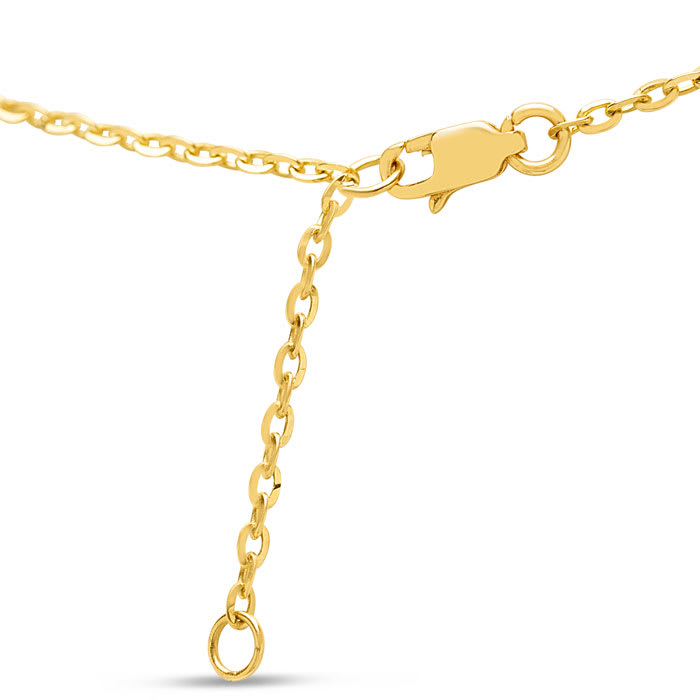 7.36 Carat Lab Grown Diamond Fancy Necklace In 14K Yellow Gold, 16 Inches
