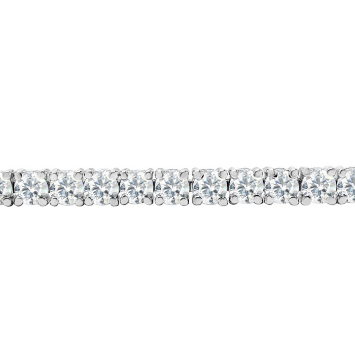3 Carat Lab Grown Diamond Tennis Bracelet In Sterling Silver, 7 Inches