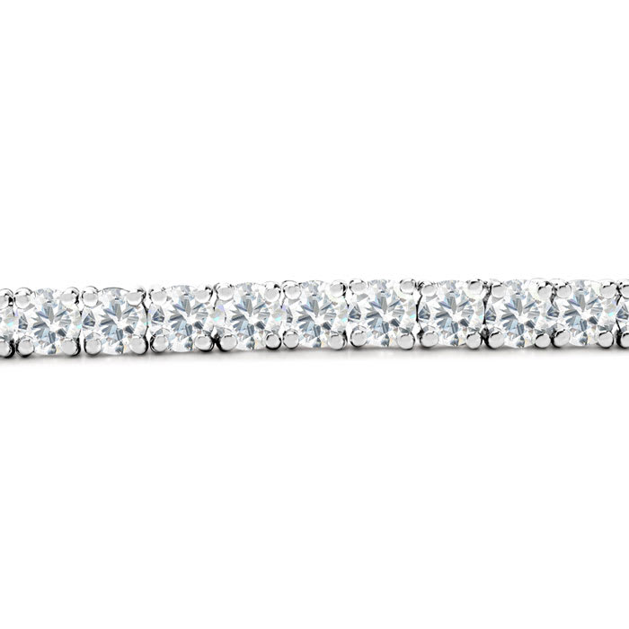 8 Carat Lab Grown Diamond Tennis Bracelet In Sterling Silver, 7 Inches