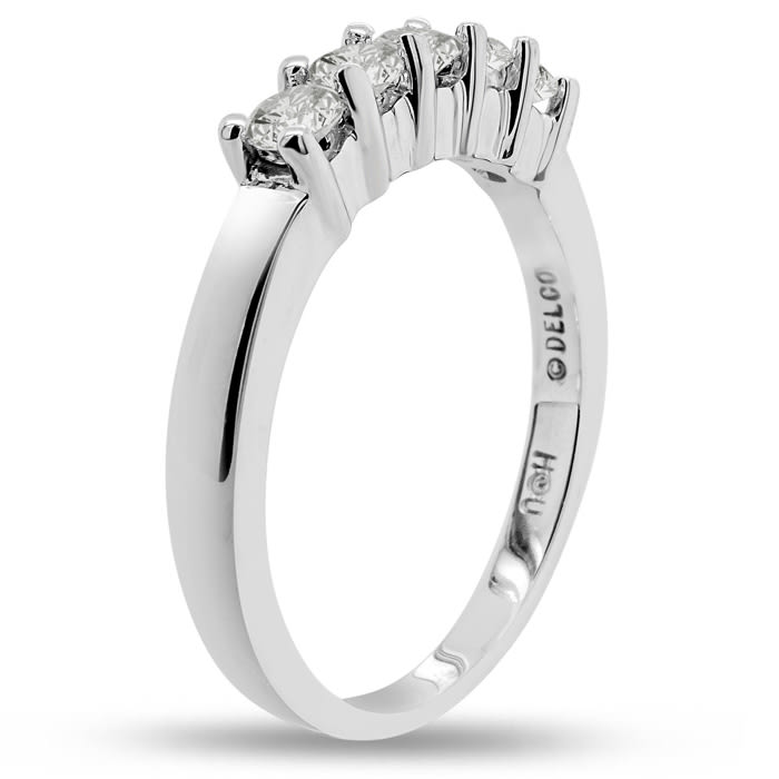 1/2 Carat Lab Grown Diamond Anniversary Band In Sterling Silver