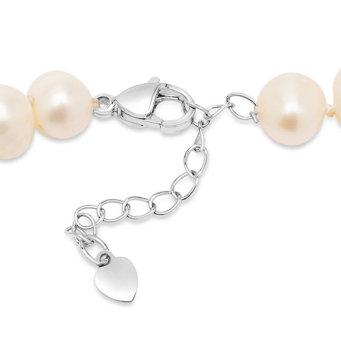 Estate Jewelry Baroque Pearl Strand Necklace With White Lobster Clasp, 18 Inches