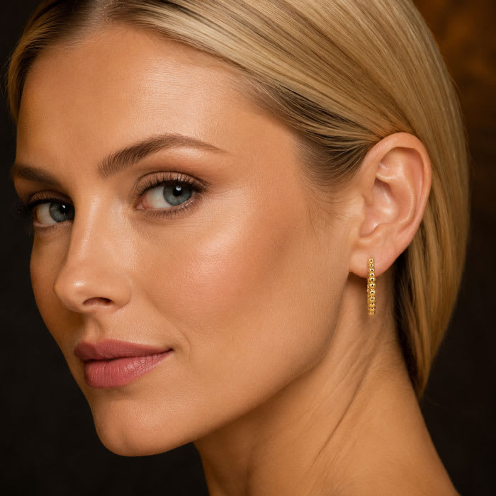 Jaclyn Smith Adorable Gold Hoop Earrings Set of 5