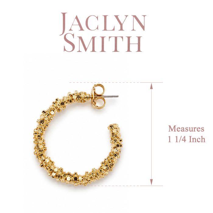 Jaclyn Smith Evening Hoop Earrings In Gold