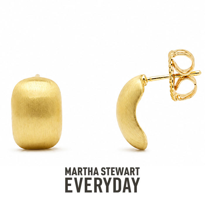 Martha Stewart Everyday Cuff Hoop Earrings In Gold