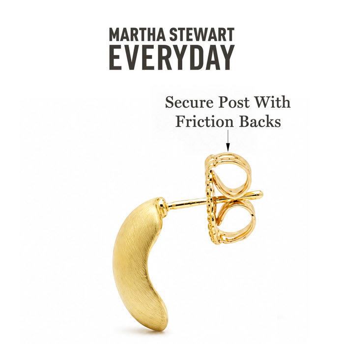 Martha Stewart Everyday Cuff Hoop Earrings In Gold