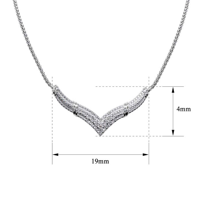 1/2 Carat Diamond Statement Necklace