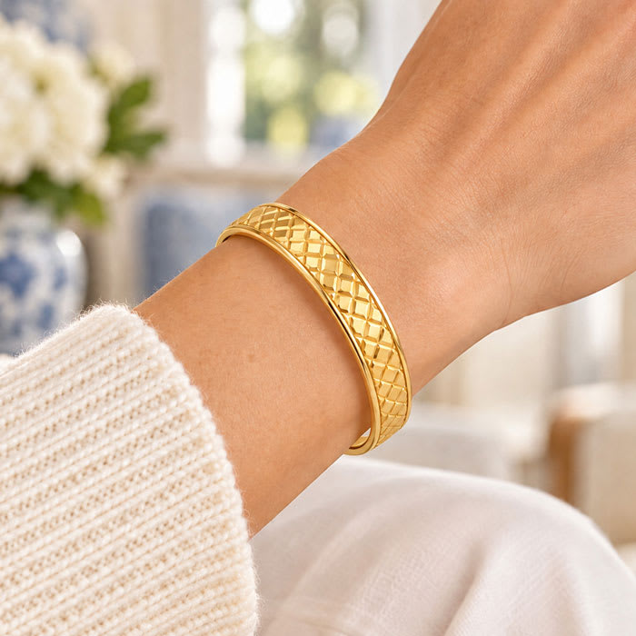 Draper James Woven Gold Bangle