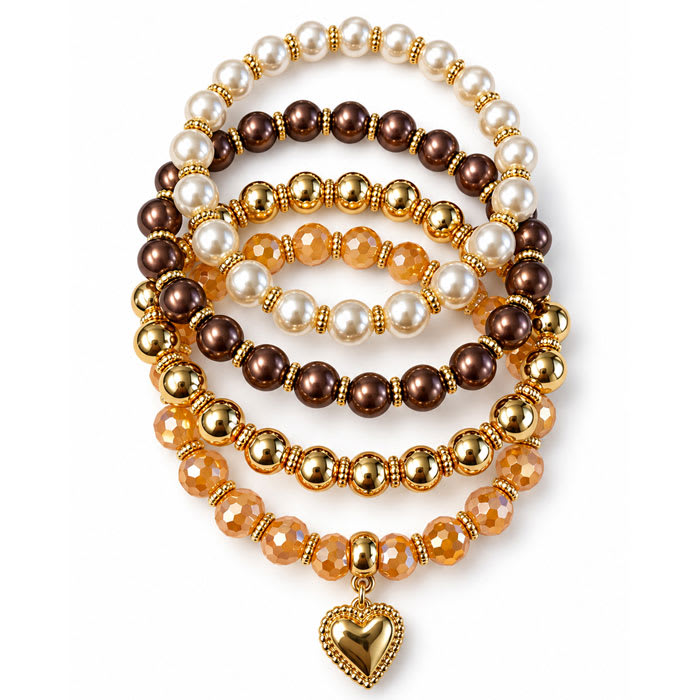 Draper James Signature Heart Beaded Set of 4