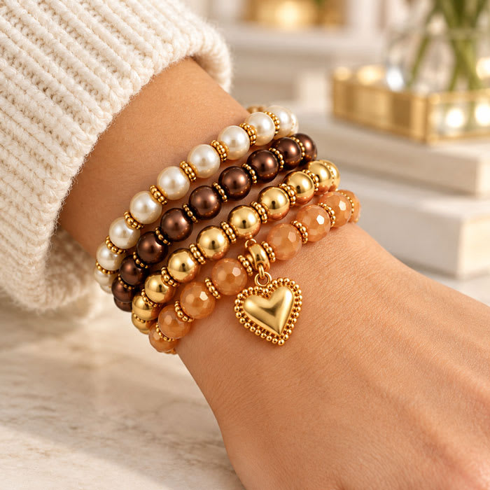 Draper James Signature Heart Beaded Set of 4