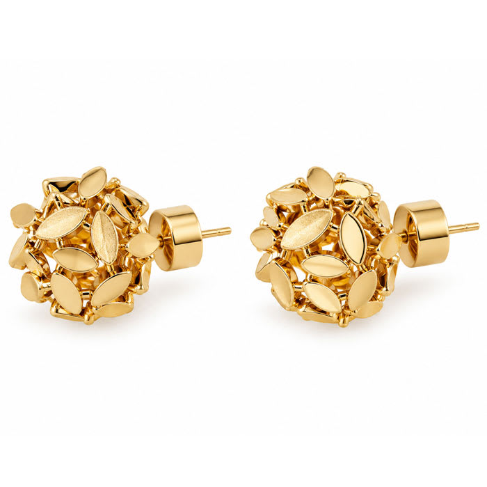 Draper James Hydrangea Stud Earrings In Gold