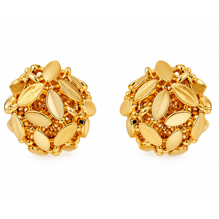 Draper James Hydrangea Stud Earrings In Gold