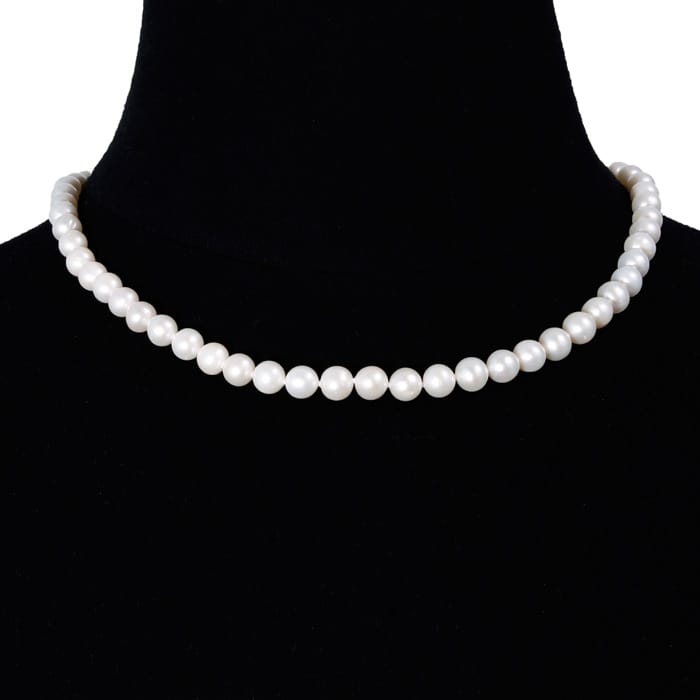 Pearl Strand June Birthstone 18 inch 8mm AAA Pearl Necklace