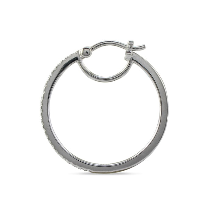 1/4ct Diamond Hoop Earrings