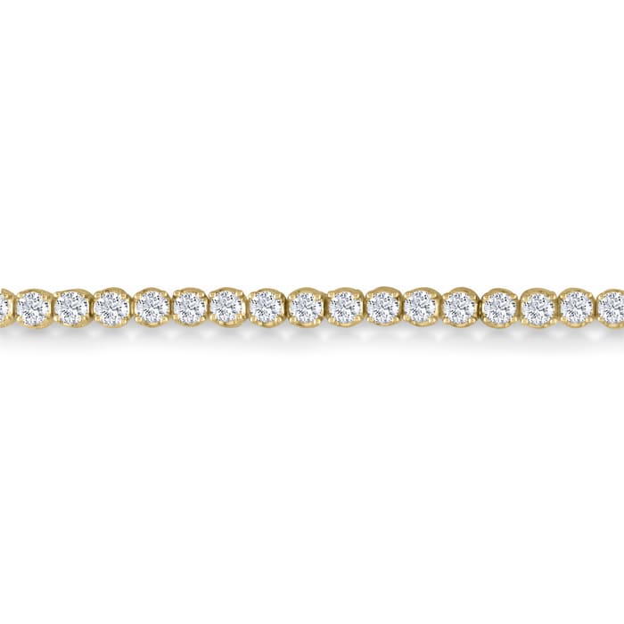 3 3/4 Carat Diamond Tennis Bracelet In 14 Karat Yellow Gold, 9 Inches