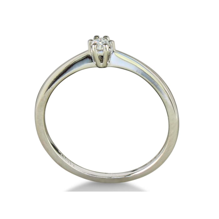 Estate Jewelry 1/10ct Diamond Solitaire Ring in Sterling Silver-only 1 left, Size 5.5