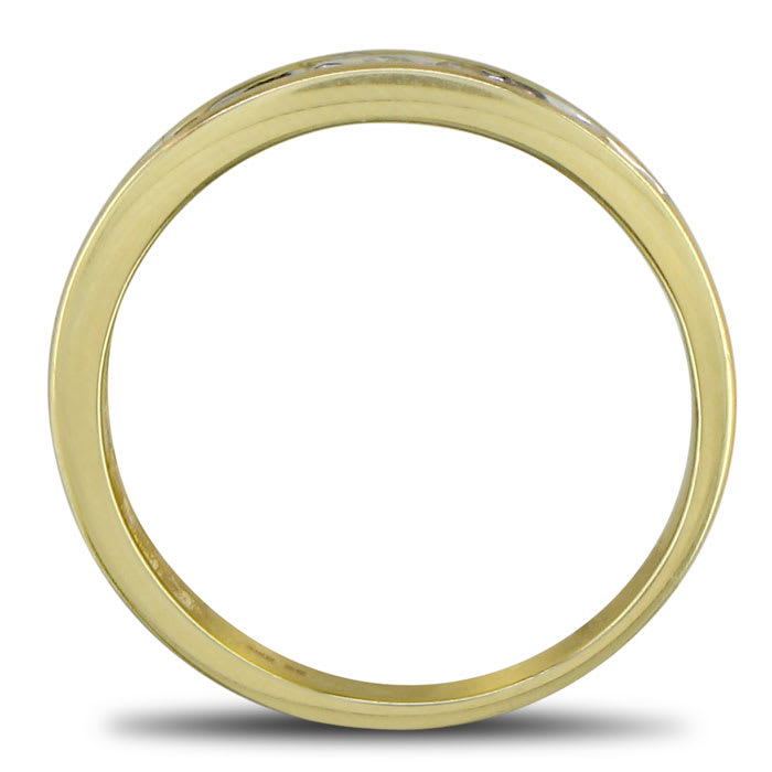 1/2 Carat Diamond Wedding Band In Yellow Gold