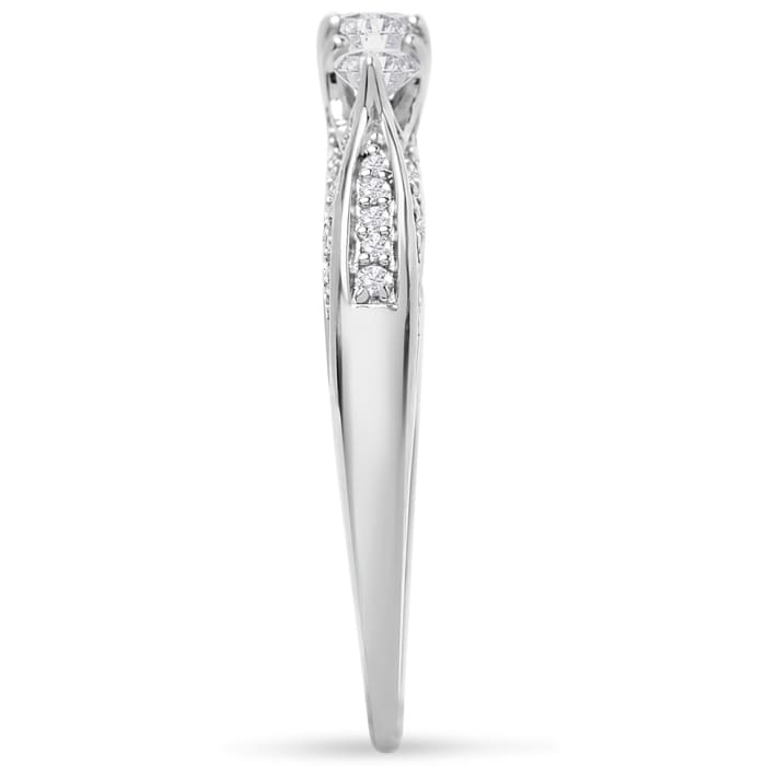 Stunning 1/2ct Three Diamond Ring in Sterling Silver. low quality diamonds. Only 1 Left