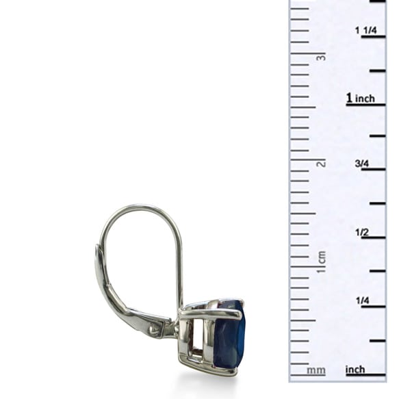 5ct Sapphire Leverback Earrings
