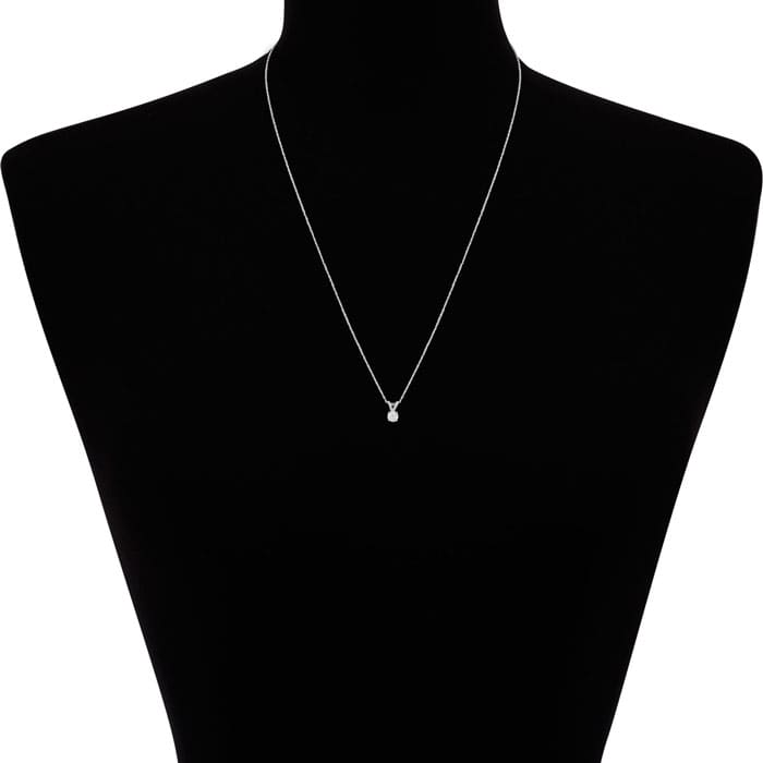 1/6ct Diamond Pendant in 14k White Gold
