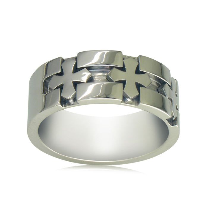 Titanium outlet cross ring
