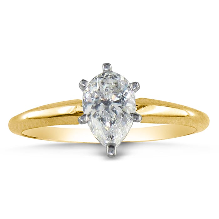 4 carat store pear diamond ring