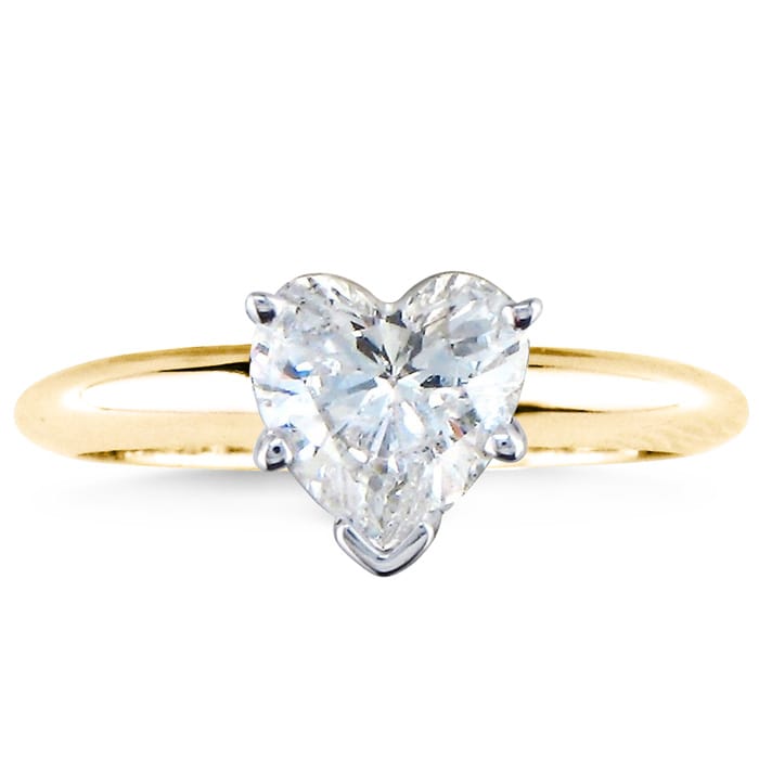 Heart shaped solitaire diamond ring 2025
