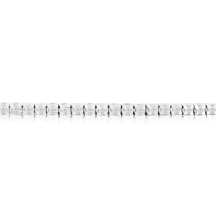 2 Carat Diamond Tennis Bracelet In 14 Karat White Gold