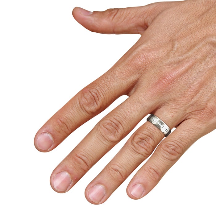 8 Mm Men S Titanium Ring Wedding Band With 9 Large Channel Set Cz Superjeweler Com