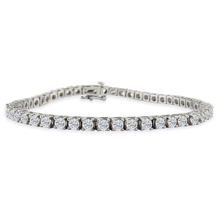 Tennis Bracelet, 6ctw Diamonds, 14K Yellow Gold