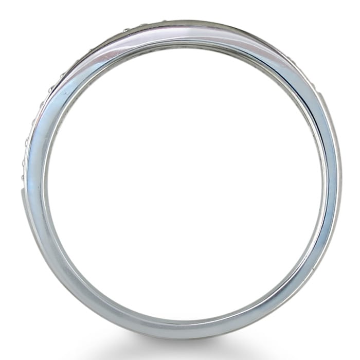 1/5ct Round Cut Pave Diamond  Band in 14k White Gold