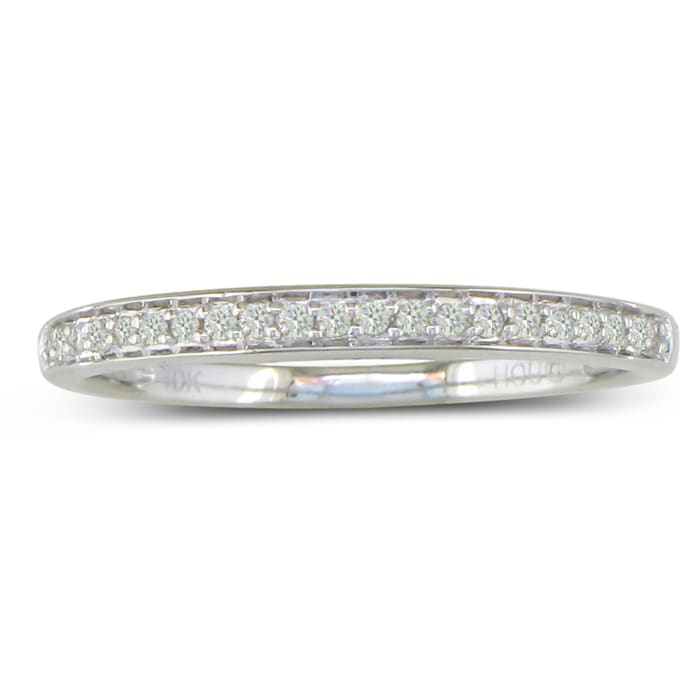 1/6ct Round Cut Pave Diamond  Band in 14k White Gold