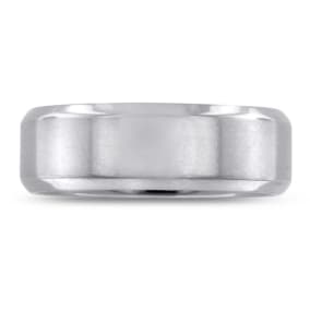 7 MM Polished Classic Men's Titanium Ring Wedding Band