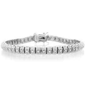 1/2ct Vintage Natural Rose Cut Diamond Tennis Bracelet. Very Classic Style!

