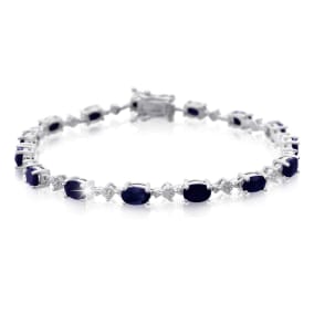 9 3/4ct Sapphire and Diamond Bracelet
