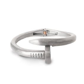 Raw Brass Designer Screw Bangle