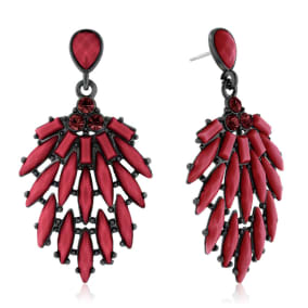 Passiana Cascading Crystal Earrings, Marsala