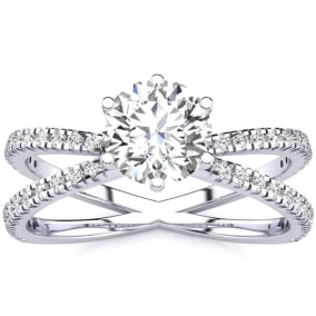 1.25ct Contemporary Diamond Engagement Ring
