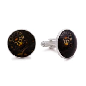 Octavius Marble Timepiece Cufflinks