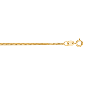 14 Karat Yellow Gold 1.0mm 16 Inch Foxtail Necklace