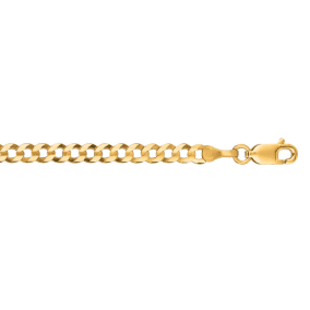 14 Karat Yellow Gold 3.60mm 18 Inch Comfort Curb Chain