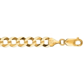14 Karat Yellow Gold 7.0mm 20 Inch Comfort Curb Chain