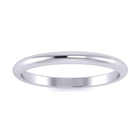 925 Sterling Silver 2MM Ladies and Mens Wedding Band, Free Engraving