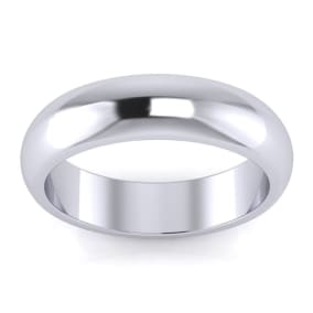 925 Sterling Silver 5MM Ladies and Mens Wedding Band, Free Engraving