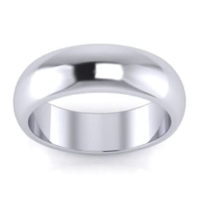 925 Sterling Silver 6MM Ladies and Mens Wedding Band, Free Engraving