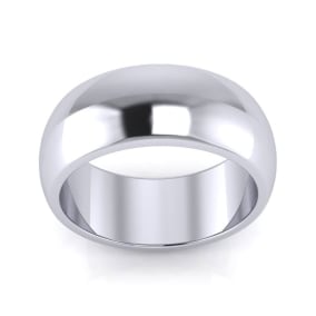925 Sterling Silver 8MM Ladies and Mens Wedding Band, Free Engraving