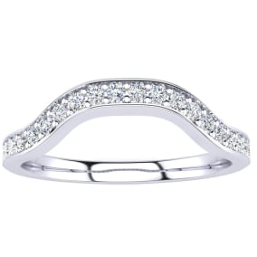 1/4ct Diamond mathing Wedding Band for  Double Halo Massive Looking Princess Cut Engagement Rings In 14K White Gold