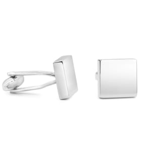 Octavius Stainless Steel Classic Square Cufflinks