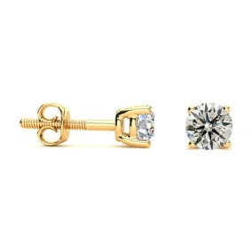 Long post stud earrings 14k gold discount